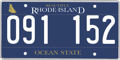 RI license plate 091152