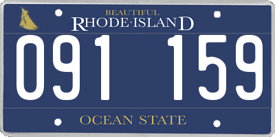 RI license plate 091159