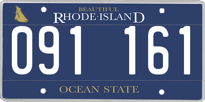RI license plate 091161