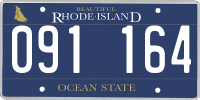 RI license plate 091164