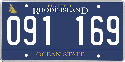 RI license plate 091169