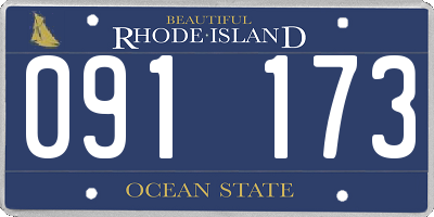 RI license plate 091173