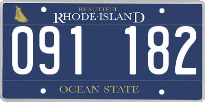 RI license plate 091182