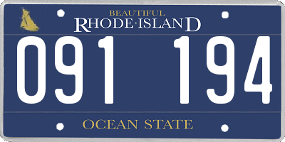 RI license plate 091194