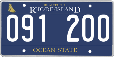 RI license plate 091200