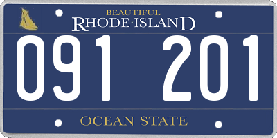 RI license plate 091201