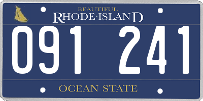 RI license plate 091241