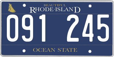 RI license plate 091245