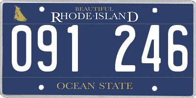 RI license plate 091246