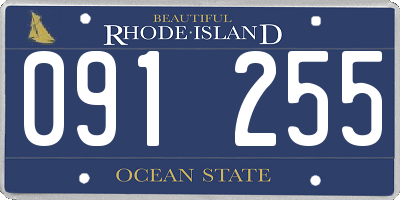 RI license plate 091255
