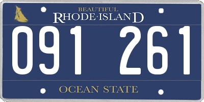 RI license plate 091261