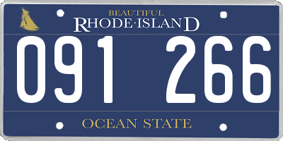 RI license plate 091266