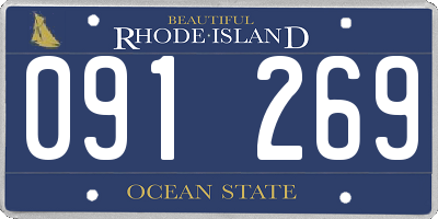 RI license plate 091269