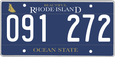 RI license plate 091272