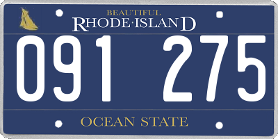 RI license plate 091275