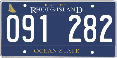 RI license plate 091282