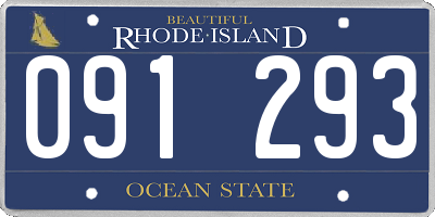 RI license plate 091293