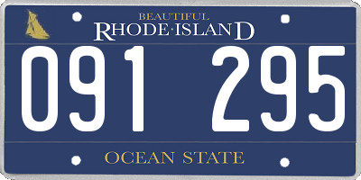 RI license plate 091295