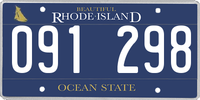 RI license plate 091298