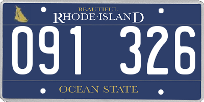 RI license plate 091326