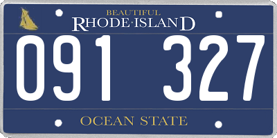 RI license plate 091327