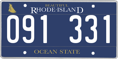 RI license plate 091331