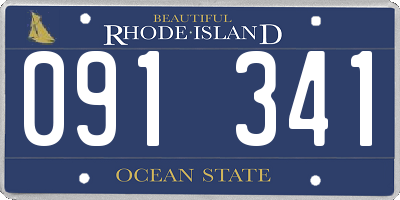 RI license plate 091341