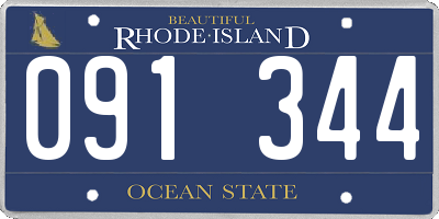 RI license plate 091344