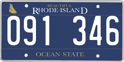 RI license plate 091346