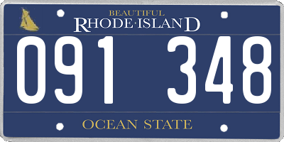 RI license plate 091348