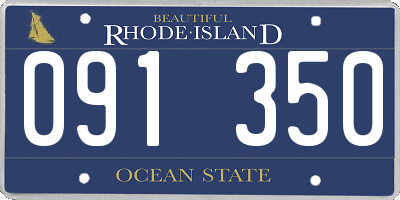 RI license plate 091350