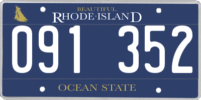 RI license plate 091352