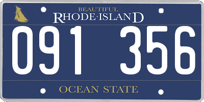 RI license plate 091356