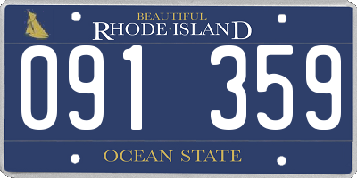 RI license plate 091359