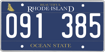 RI license plate 091385