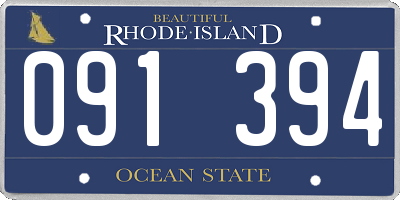 RI license plate 091394