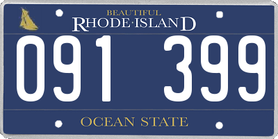 RI license plate 091399