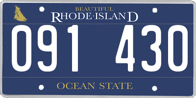 RI license plate 091430
