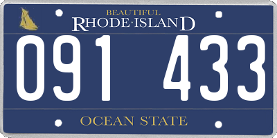 RI license plate 091433
