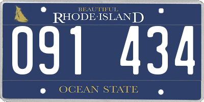 RI license plate 091434