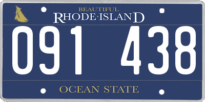 RI license plate 091438