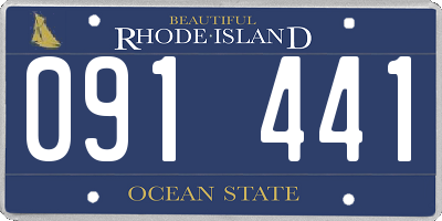 RI license plate 091441