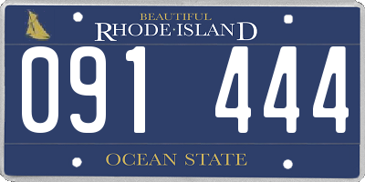 RI license plate 091444