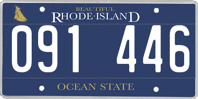 RI license plate 091446