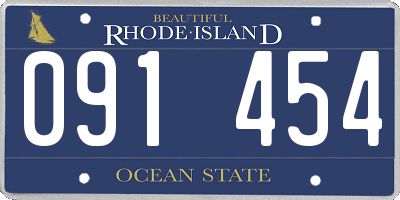 RI license plate 091454