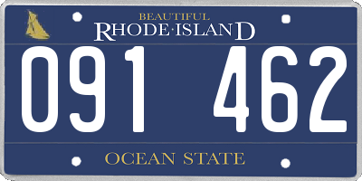 RI license plate 091462