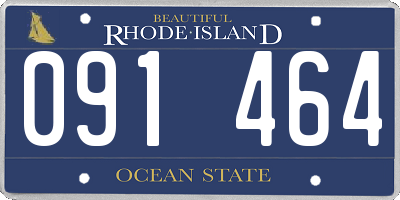 RI license plate 091464