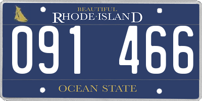 RI license plate 091466