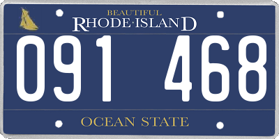 RI license plate 091468