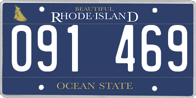 RI license plate 091469
